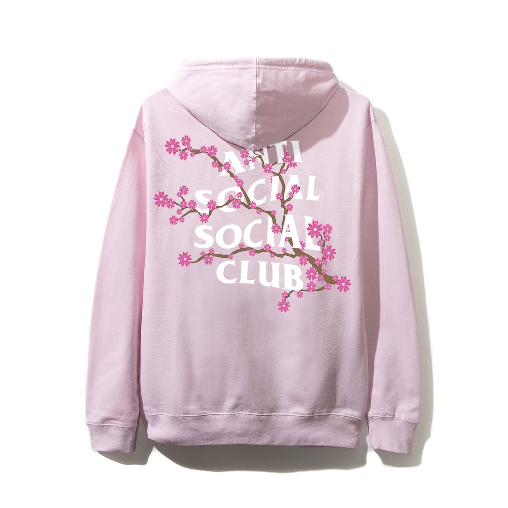 Pink hoodie anti social sale social club